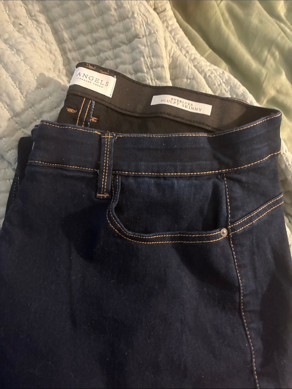 Angels Sculpted Skinny Women’s Jeans in Dark Blue
